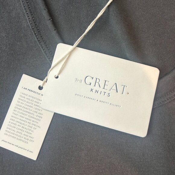 The Great “U-Neck” Charcoal T-Shirt size 3 (Large)! NTW - Picture 2 of 2